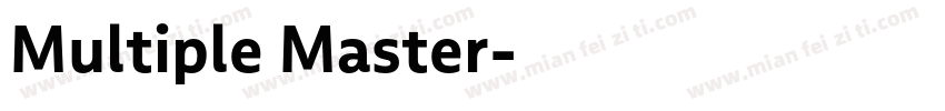 Multiple Master字体转换